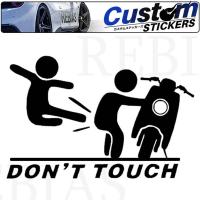 在庫特価 ステッカー ドンタッチマイ バイク 駐車 いたずら防止 カスタム ドレスアップ ジョーク | バイクパーツマニアックス