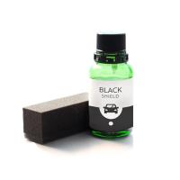 SHIELD 樹脂復活剤 コーティング BLACK SHIELD 30ml (未塗装樹脂復活コーティング スポンジ クロス付き) 黒艶復元+ | BRマーケット