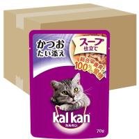 カルカン キャットフード パウチ 1歳から スープ仕立て かつおたい添え 成猫用 70g×160袋 (ケース販売) | BRセレクトストア