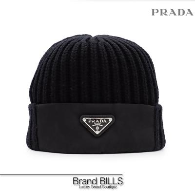 PRADA メンズニット帽、ビーニーの商品一覧|帽子|ファッション PRADA メンズニット帽、ビーニーの商品一覧|帽子|ファッション
