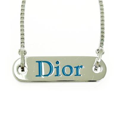 美品✨ディオール、Diorロゴ、グリーン×ベージュレディースネックレス_769 Christian Dior ネックレス、ペンダント｜レディースアクセサリー