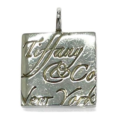 美品 Tiffany&Co ティファニー スクエア シルバー ブローチペンダント TIFFANY&Co. レディース用ペンダントヘッド、チャーム｜レディース