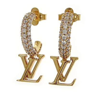 LOUIS VUITTON ピアス（石素材：ラインストーン）｜レディース
