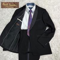 【最高級】PaulSmith Collection　ポールスミスコレクション　タキシード　セットアップ　シルク　M　スーツ
