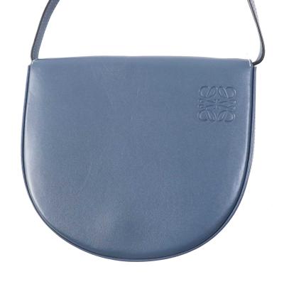 LOEWE ロエベ 　アナグラム 　ポーチ 　コスメポーチ レザー 　ブルー ロエベ ポーチ ネイビー ブルー アナグラム 290505 小物入れ PVC