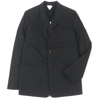 BOTTEGA VENETA ジャケット コート 38 レザー ダークネイビー ボッテガ・ヴェネタのアウターはレザーに注目──特集：ロングか