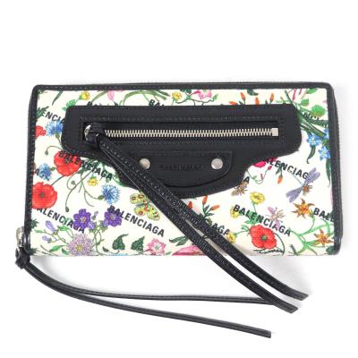 バレンシアガ 花柄 ミニウォレット　正規店購入品 BALENCIAGA（バレンシアガ） 財布 三つ折り レディース アウトレット
