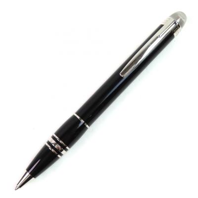 極美品▼MONTBLANC モンブラン スターウォーカー ホワイトスター ツイスト式 ボールペン ブラック シルバー 箱・ケース付き ドイツ製 メンズ 筆記確認済み MONTBLANC（モンブラン） 並行輸入 ボールペン スターウォーカー