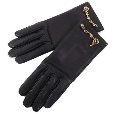 エルメス HERMES 手袋 グローブ ニット 五本指 ウール 模様編み セリエ  