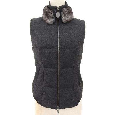 FOXEY（フォクシー） 美品△FOXEY 28968 ウール カシミヤ混 ロゴ