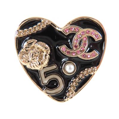 ⭐︎なるみ⭐︎CHANEL ハート型ブローチ 1980年製 シャネル ハート