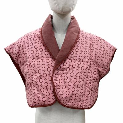 【未使用品】京都西川　羽毛肩当て　ペアセット　ダウンフェザー　ホームベスト2点 未使用品】京都西川 羽毛肩当て ペアセット ダウンフェザー ホーム