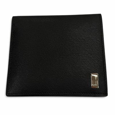 新品　ダンヒル　二つ折り財布　折り財布　レザー　プレート　金具　ダークブラウン dunhill メンズ二つ折り財布（収納カード枚数：10〜20枚未満）｜財布