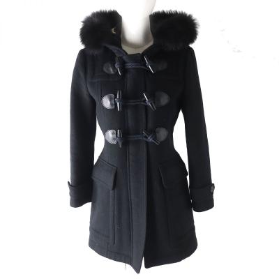 【極美品】バーバリー ウールコート ノバチェック ファー Burberry バーバリー BURBERRY 極美品 ノバチェック コート ウール