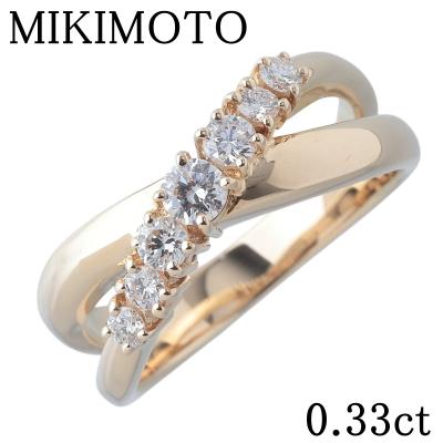 ゴールドリング 18金（MIKIMOTO／ファッション）（指輪号数：11