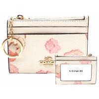 COACH コーチ　バッグ 財布 パスケース 3点まとめ売り 花柄　ホワイト コーチ 財布 花柄（レディースパスケース、定期入れ）（色：ホワイト系