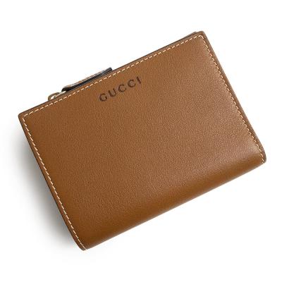 GUCCI グッチ 二つ折り財布 レザー ブラウンの商品一覧 通販 - Yahoo