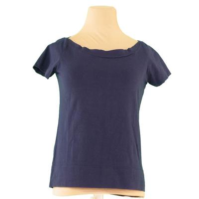 【BIGお買い物ラリー★30%OFFセール中】フェンディ FENDI カットソーボートネック ♯42サイズ FFマーク付き ネイビー×シルバー レディース 中古 フェンディ tシャツのおすすめ人気商品一覧 通販 - Yahoo!ショッピング