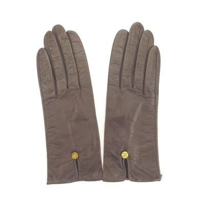 美品❤︎CHANEL シャネル ココマークボタン レザー オシャレ手袋 黒 シャネル CHANEL CHANEL 手袋 AAA411 B17819 カシミア ココマーク