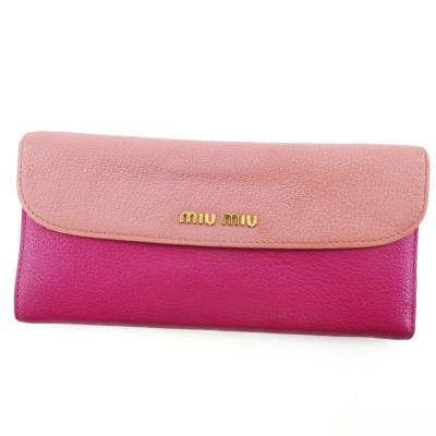 MiuMiu 財布 クロコ ピンク（レディースファッション） | ファッション