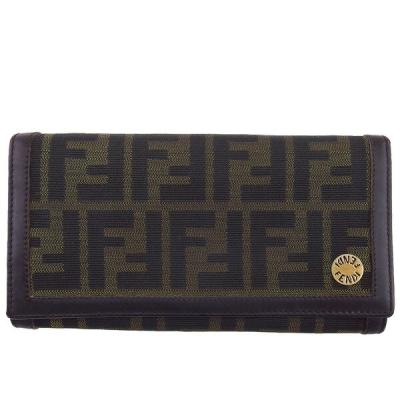 未使用に近い FENDI フェンディ 長財布 エフイズ ズッカ ロングウォレット 未使用に近い FENDI フェンディ 長財布 エフイズ ズッカ ロング