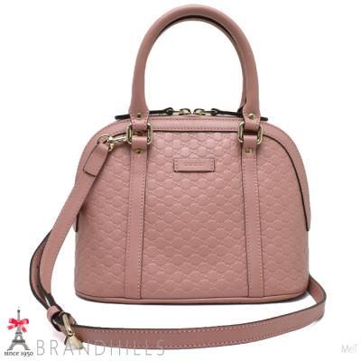 GUCCI ハンドバッグ 2way マイクログッチシマ ショルダー（レディース