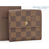 超美品 ルイヴィトン LOUIS VUITTON ダミエ ポルトフォイユ エリーズ Wホック財布 両面財布 コンパクト財布 N61654 | Brand Liberty