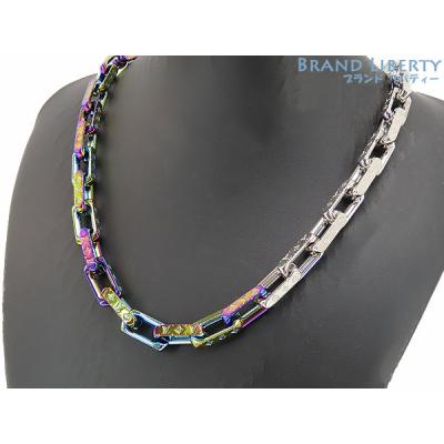 LOUIS VUITTON マルチカラーチェーンネックレス Louis Vuitton マルチカラーチェーンネックレス - メルカリ