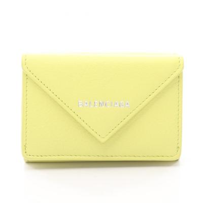 BALENCIAGA レディース三つ折財布（色：イエロー系）｜財布