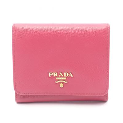 PRADA レディース二つ折り財布（色：ピンク系）｜財布｜ファッション