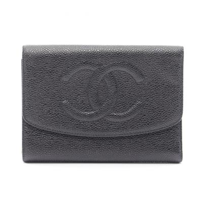 CHANEL レディース三つ折財布（色：ブラック系）｜財布｜ファッション