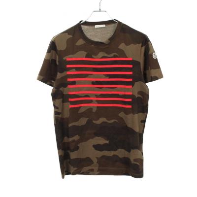MONCLER カモフラージュ柄 Tシャツ MONCLER メンズ半袖Tシャツ、カットソー（色：ブラウン系）｜トップス