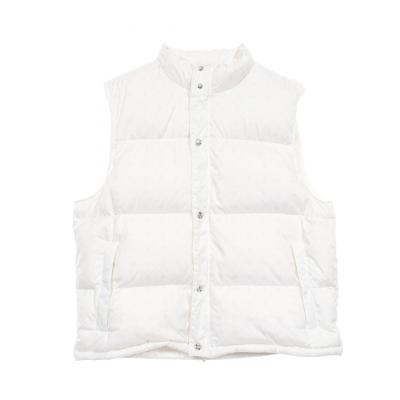 クロムハーツ　ダウンベスト　白 CHROME HEARTS クロムハーツ CHプラス 総柄 ナイロンダウンベスト