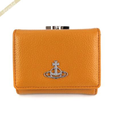 Vivienne Westwood レディース三つ折財布（色：オレンジ系）｜財布