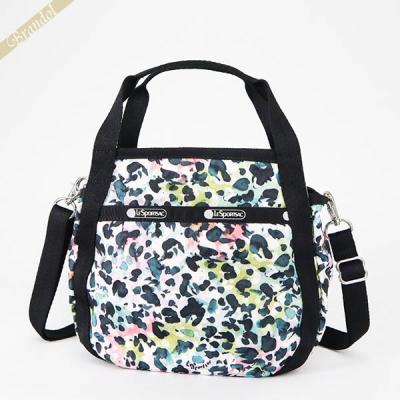 美品 レスポートサック 幾何学柄 ショルダーバッグ スモール