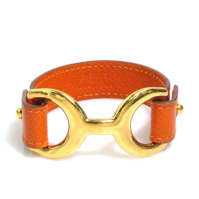 HERMES エルメス アルテミス オレンジ レザーバングル 難あり ブランドバリュー - エルメス｜Yahoo!ショッピング