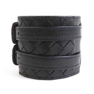 Bottega Veneta［ボッテガ ヴェネタ］　レザーバングル　ブラック Bottega Veneta［ボッテガ ヴェネタ］ レザーバングル ブラック
