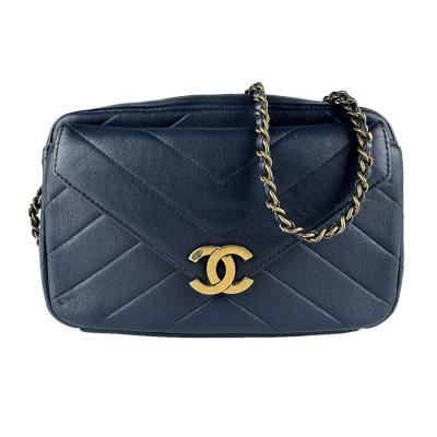 CHANEL ネイビー レザー ショルダーバッグノベルティ シャネル ノベルティ バッグ（レディースショルダーバッグ）｜バッグ