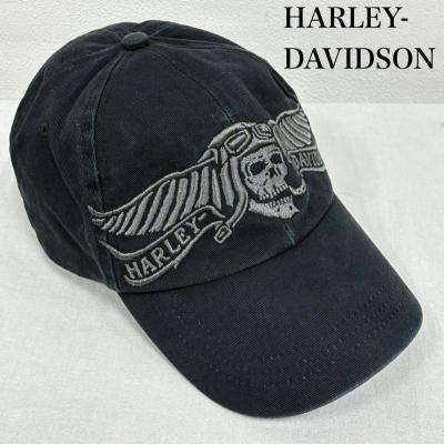 スカルキャップ（Harley Davidson／メンズファッション）（帽子素材