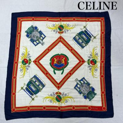 セリーヌ スカーフ トリオンフ バロック柄 シルク ブランド 小物