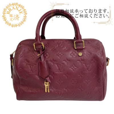 ルイヴィトン スピーディ25 モノグラム アンプラント レッド M40827 ルイ・ヴィトン モノグラム・アンプラント スピーディ・バンド