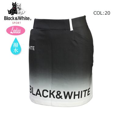 ブラック＆ホワイトゴルフスカート