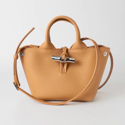 Longchamp ル ロゾ XS トップハンドルバッグ オレガノ Le Roseau XS トップハンドルバッグ オレガノ - レザー