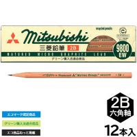 【6個までメール便OK】三菱鉛筆 リサイクル鉛筆 9800EW [2B] 六角軸 K9800EW2B えんぴつ 鉛筆 定番 グリーン購入法適合商品 | ぶんぶん文具屋さん Yahoo!店