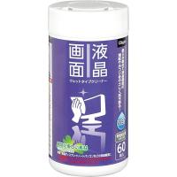 ナカバヤシ／ウェットクリーナー 液晶 ボトル 60枚 液晶 (DGCW-B3060) 静電気の発生の少ない素材を使用 Nakabayashi | ぶんぐる