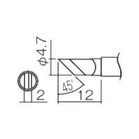 あすつく対応 「直送」 HAKKO（白光）ハッコー ［T12-KRZ］ こて先 こて先 ＫＲ型 Ｚ T12KRZ 294-6122 ポイント10倍 | 文具通販ぶんぐっと