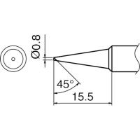 あすつく対応 「直送」 白光 白光 T18C08 こて先 0．8C型 384-4072 ポイント10倍 | 文具通販ぶんぐっと