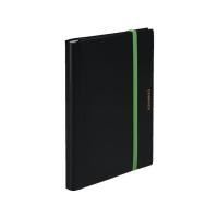 【お取り寄せ】キングジム 二つ折りクリアーファイル コンパック A4 10ポケット 黒 | BUNGU便