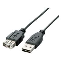 【お取り寄せ】エレコム USB2.0延長ケーブル 両面挿し A-A 3.0m U2C-DE30BK | BUNGU便