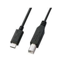 【お取り寄せ】サンワサプライ USB2.0 Type C-Bケーブル(3m・ブラック) KU-CB30 | BUNGU便